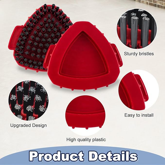 Scrubber Mop Head for Ocedar, Upgrade Scrub Brush for Ocedar, Spin Mop Scrub Brush Head for O Cedar RinseClean 2-Tank, More Bristles Scrub Brush Attachment for Bathroom, Deck, Kitchen Floor Cleaning