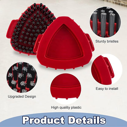 Scrubber Mop Head for Ocedar, Upgrade Scrub Brush for Ocedar, Spin Mop Scrub Brush Head for O Cedar RinseClean 2-Tank, More Bristles Scrub Brush Attachment for Bathroom