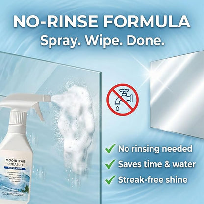 Scale Remover Bathroom Cleaner Foam Spray, Powerful Scale Remover, Bathroom and Shower Foamer Aerosol, Suitable for Tiles, Glass, Stainless, Steel, Acrylicand Natural Stone (1)