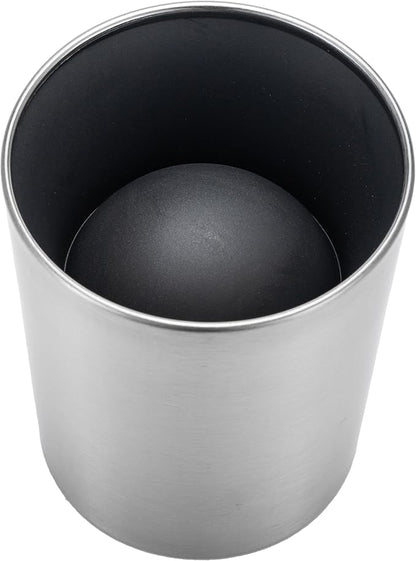 SUS304 Stainless Steel Toilet Brush and Holder Silicone Bathroom Brush TPE Brush Head Toilet Cleaner for Bowl Bathroom Cleaning Brush Caddy Cepillo de Baño Brushed Silver