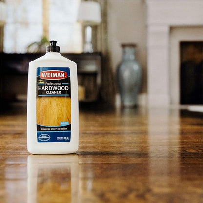 Weiman Hardwood Floor Cleaner – Surface Safe, No Harsh Scent, Safe for Use Around Kids and Pets, Residue Free – 27 oz. Trigger