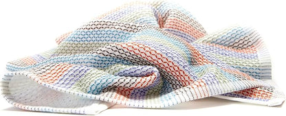 Full Circle Tidy 100% Organic Cotton Dish Cloths - Absorbent, Reusable, Kitchen Towels, Eco-Friendly, Machine Washable - Red