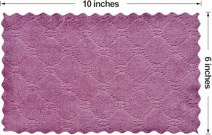 Reusable Cleaning Cloths 11PCS, Kitchen Towel Dish Towels, 10" x 6", Rags, Super Absorbent Microfiber Cleaning Towels for Furniture, Car, Tea, Bowl