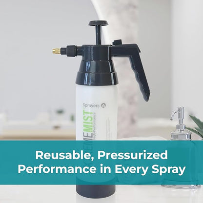 ExtremeMist High-Performance Kitchen & Bath Sprayer | Refillable Pressurized Sprayer | Ultra-Fine Mister | Continuous Spray Bottle for Cleaning | High Pressure | 32 oz Bottle