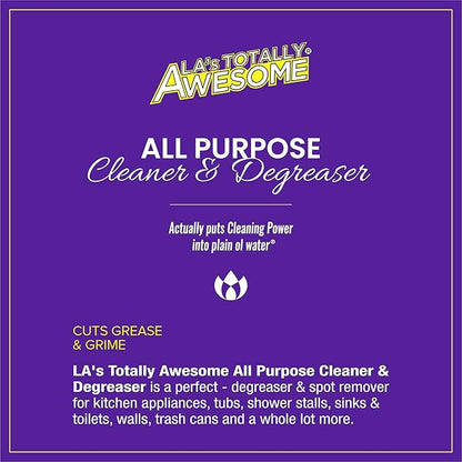La's Totally Awesome All Purpose Cleaner 64 oz + All Purpose Cleaner Lavender Burst Plant-Based Spray 32oz (Pack of 2)