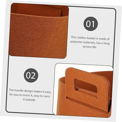 PRETYZOOM Foldable Storage Box for Laundry Rolling Clothes Basket Large Capacity Suitable for Nursery Bathroom Dorm Nursery and