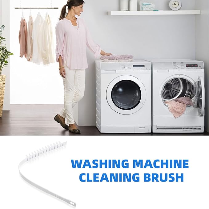 Mobestech Washing Machine Cleaner Brush 23.62 Inch Front Load Washer Drum Brush for Removing Dust Pet Hair and Cleaning Appliance Blind Spots