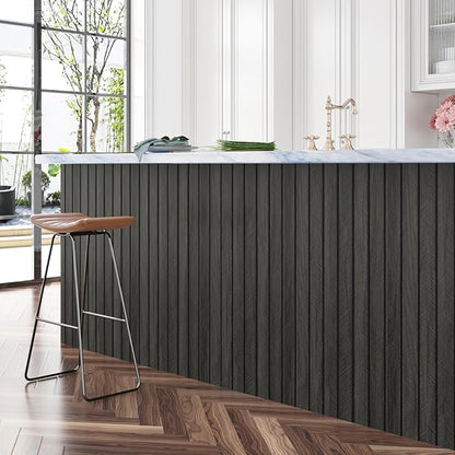 197"x23.6" 3D Wood Panels for Interior Wall Decor Peel and Stick Acoustic Wood Slat Wall Panel Self Adhesive Soundproof Wooden Slats Paneling Wallpaper for Bedroom Living Room Gym Backdrop
