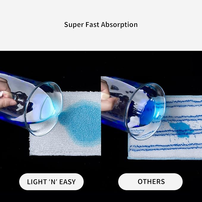 LIGHT 'N' EASY Steam Mop Pads Replacement Reusable Original for S3101/7618ANB/7618ANW/S1/S4/S5/S12（6pcs）
