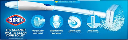Clorox ToiletWand Toilet Cleaning Kit, ToiletWand, Caddy and 6 Refills, Pack of 6 (Pack May Vary)