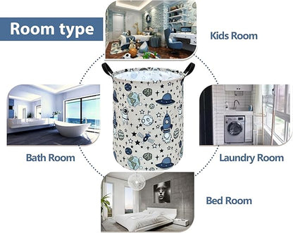 Round Laundry Basket Storage Bins Nursery Hamper Gift Baskets for Home,Office,Home Decor
