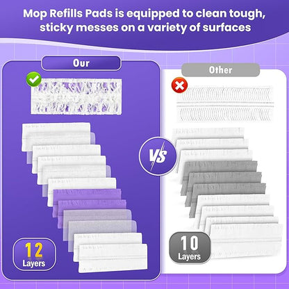 20 Pack Power Mop™ Pad Refills for Swiffer® PowerMop™ Multi-Surface Mop, Powermop™ Multi-Surface Mop Pad Replacement Kit