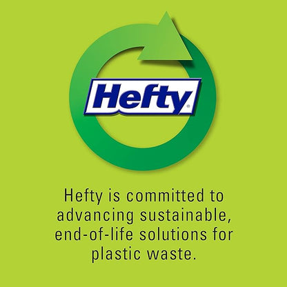 Hefty Small Garbage Bags,Flap Tie,Lavender & Sweet Vanilla Scent,4 Gallon,26 Count (Pack of 12)