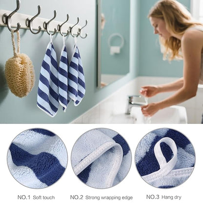 SINLAND Microfiber Facial Cloths Fast Drying Washcloth 12inch x 12inch Absorbent Face Wash Cloth Soft Makeup Remover Cloths