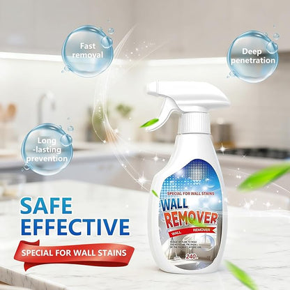 Highly Effective Removal Spray,Wall Cleaner Spray,Multi-Surface Cleaning Solution,Wall Cleaner for Wood,Tile,Fabric,Bathrooms,Kitchens - 8.12 Fl oz