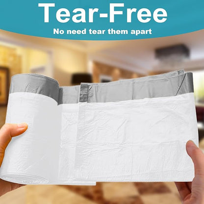 21 Gallon Drawstring Trash Bags 100 Count 1.2 Mil Heavy Duty Large Garbage Liners Fits All 20-21.1 Gallon 50-80 Liter Trash Can for Home Office Kitchen Compatible with Code G