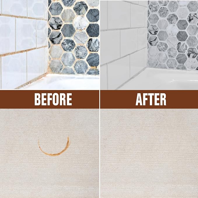 Rust-Oleum Whink Rust Stain Remover | Heavy-Duty Iron Stain Remover Foaming Spray with Excellent Cling for Toilets, Showers, Sinks, Outdoor Siding | 24 oz