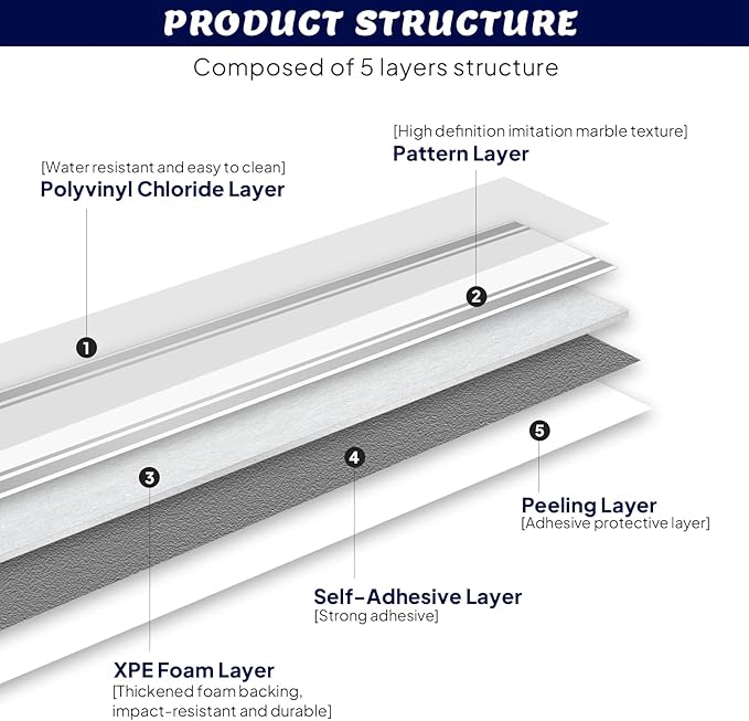 Thick Peel and Stick Baseboard Trim, 3.93" x 196.8" Wallpaper Borders, PVC+XPE Self-Adhesive Mirror Border for Interior Decor, Bathroom, Kitchen & Living Room, 1 Roll