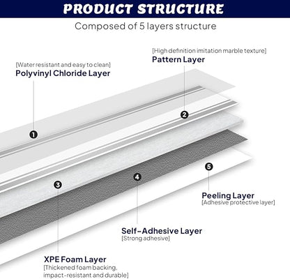 Thick Peel and Stick Baseboard Trim, 3.93" x 196.8" Wallpaper Borders, PVC+XPE Self-Adhesive Mirror Border for Interior Decor, Bathroom, Kitchen & Living Room, 1 Roll