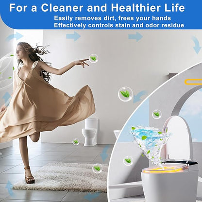 Toilet Bowl Cleaner Tablets 40 Pcs, Septic Safe Automatic Toilet Tank Cleaner with Sustained-Release Technology, Powerful Long-Lasting Blue Tabs for Bathroom Stain Remover & Deodorizer