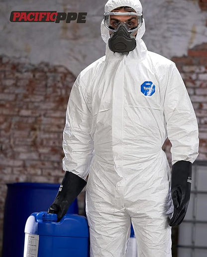 PACIFIC PPE Chemical Resistant Gloves, Heavy Duty Industrial Rubber Gloves, Resist Acid, Alkali and Oil, 12.6", X- Large
