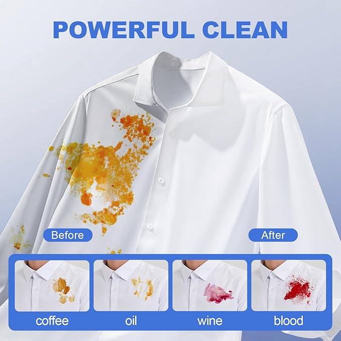 140-Count Laundry Detergent Pacs, 5-in-1 Powerful Clean, Stain Remover, Color Protector, Fabric Care, Deep Hygienic Clean, HE Compatible