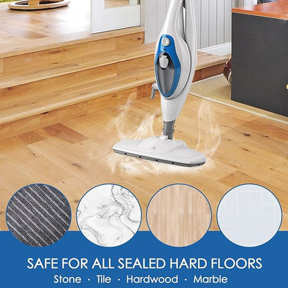 Steam Mop Pads for PurSteam ThermaPro 10-in-1 and ThermaPro 211 Steam Mop Cleaner, Pur steam Mop Replacement Pads Microfiber Reusable Steam Mop Pads for Steamer Floor Cleaning, 6 Pack