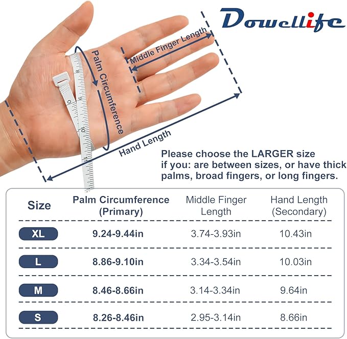 Dowellife Level 5 Cut Resistant Gloves with Silicone Coating, Food Grade Kitchen Knife Safety Gloves, Work Gloves for Chef, Mandoline Oyster Shucking Meat Cutting Wood Carving (Gray Large), Grey