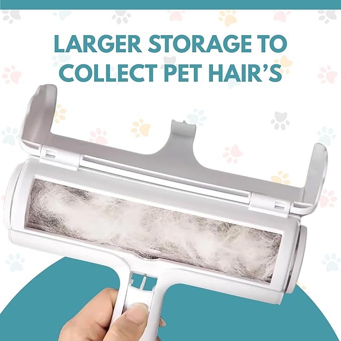 CrafTreat Reusable Pet Hair Remover Roller for Furniture & Couch, Dog and Cat Fur Removal Tool, Lint Roller for Sofa, Car Seats, Bedding & Clothes