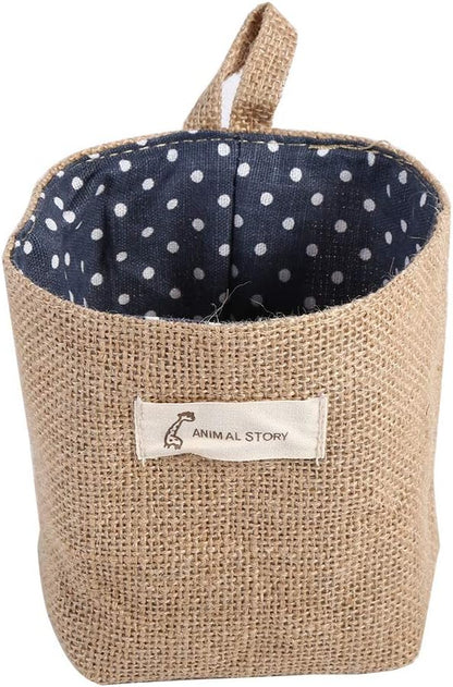 Household Storage, Foldable Basket Bin Hanging Laundry Basket Cotton Linen Laundry Hamper Bag StorageFor Home Gadget Storage Organizer Foldable Basket Bin Hanging For Home Gadget