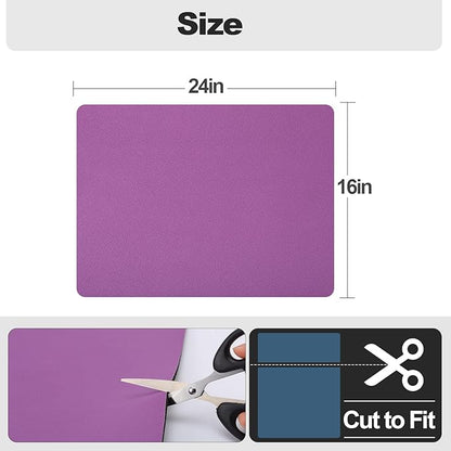 Ecotrim - Dish Drying Mat for Kitchen Counter | Coffee Bar Mat for Countertops | Heat Resistant Drainer Mat with Non-slip Rubber Backed | Hide Stain Kitchen Absorbent Draining Mat | Purple 16"x24"
