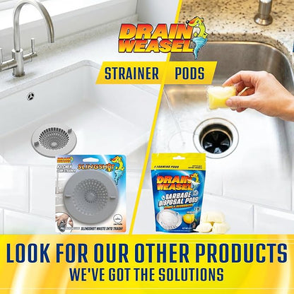 Garbage Disposal Pods Cleaner and Deodorizer, Sink Odor Eliminator with Foaming Action, Septic-Safe Enzyme Formula, Fresh Lemon Scent, Pack of 5
