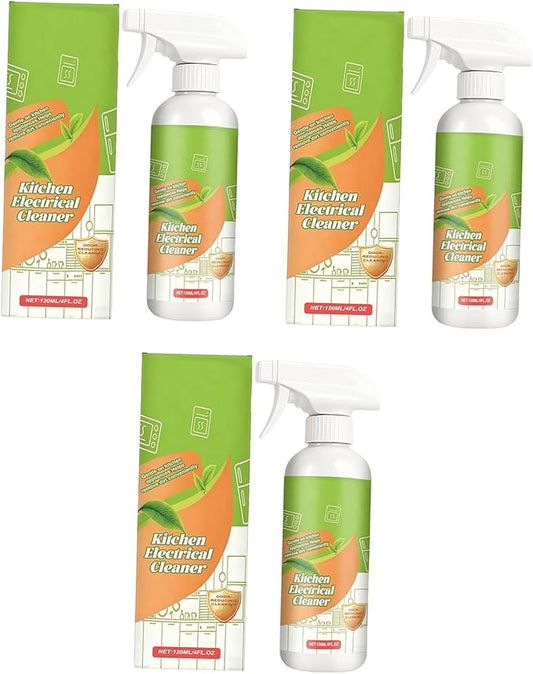 Electrolyzed Ion Kitchen Cleaner Spray,fly Cleanse Spray, Natural Enzyme Formula Multi-Purpose Cleaner for Oven, Stove, Range Hood & All Household Appliances, Easy Cleaning Solution (3pc)