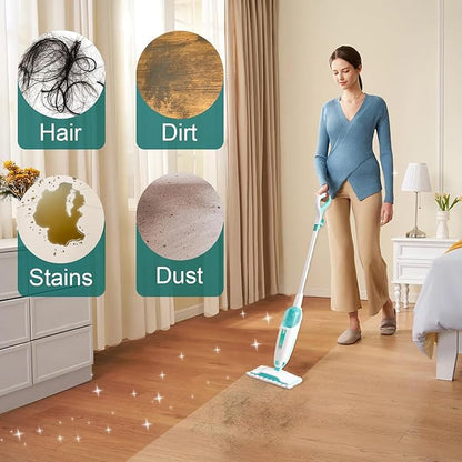 14 Pack Steam Mop Replacement Pads Compatible with Shark Steam Mops S1000/S1000A/S1000C/S1000WM/S1001C, Floor Steamer Pads Washable, Reusable Microfiber Cleaner Pads