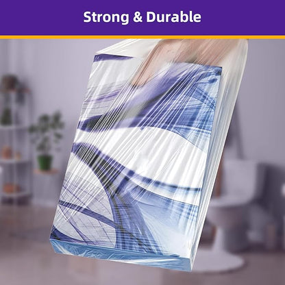 2-Gallon Trash Bag Extra-Small Garbage-Bags - Heihaily Unscented Strong Thick Mini Clear White Bulk 200 Counts Recycling Plastic Liners for Kitchen Office Bathroom Car Can