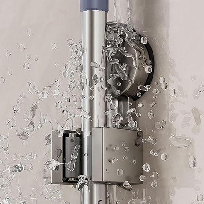 Wall Mounted Mop Organizers Strong Grip No Drilling Suction Brooms Holders Portable Accessory for Bathroom Use