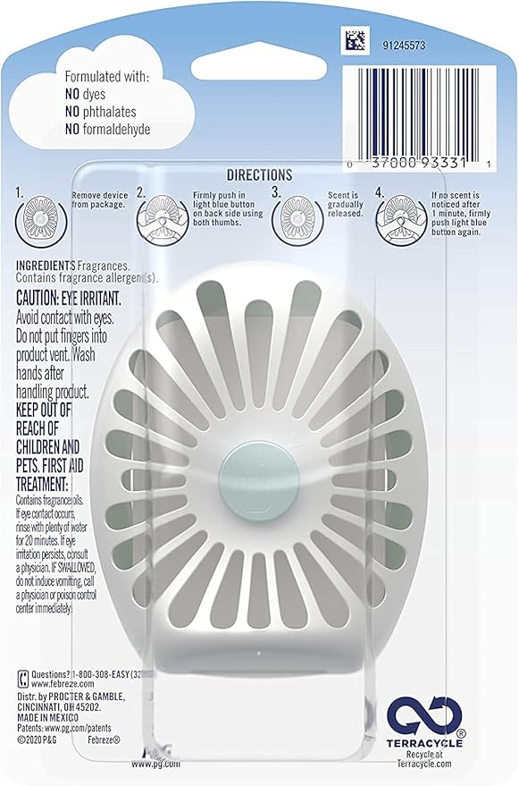 Febreze 93331 7.5ml Gain Air Freshner - Quantity 6, Green