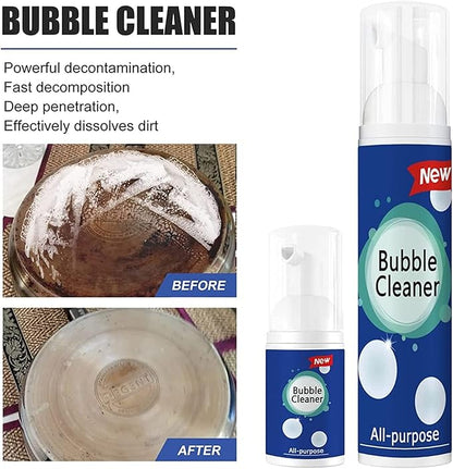 All Purpose Rinse Cleaning Spray, Bubble Cleaner Foam Spray, Foaming Heavy Oil Stain Cleaner Kitchen Spray, Foam All-Purpose Household Cleaners Cleaning Supplies (100ml*2)