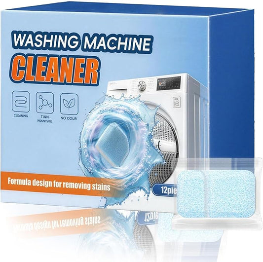 Oxygen Washing Machine Cleaner Tablets,Washing Machine Cleaner,Deep Clean, Remove Buildup & Odors, Suitable For All Types Of Washing Machines (1PC)