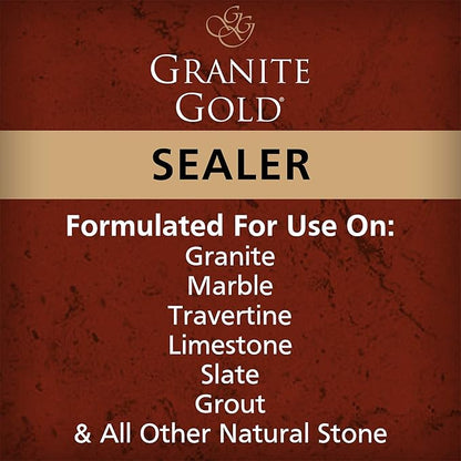 Granite Gold Water-Based Sealer Spray Protection for Granite, Marble, Travertine, Natural Stone Countertops, 24 Fluid Ounces, 1-Pack