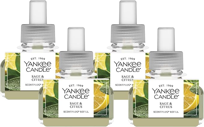 Yankee Candle Sage & Citrus ScentPlug Refills (Pack of 4)