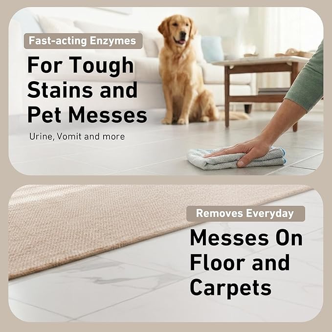 Creative Scents Multipurpose Enzyme Cleaner & Odor Remover | Super Concentrated for Floor, Carpet, Drain | Pet Urine Odor Eliminator | Enzyme Cleaner for Cat Urine & Dog Poop | 1 Gallon - White Tea