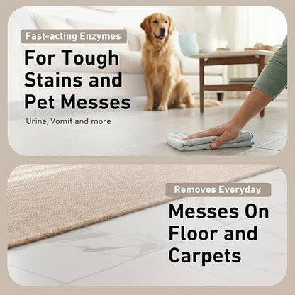 Creative Scents Multipurpose Enzyme Cleaner & Odor Remover | Super Concentrated for Floor, Carpet, Drain | Pet Urine Odor Eliminator | Enzyme Cleaner for Cat Urine & Dog Poop | 1 Gallon - White Tea