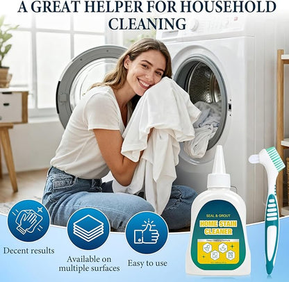 Home Stain Cleaner-7 OZ Fast-Acting All-Purpose Deep Cleaning Gel for Bathroom, Kitchen, Laundry & Room, For Targets Tile Gaps, Washing Machine Seals, Fridge Rubber, Wall & Shower Stains