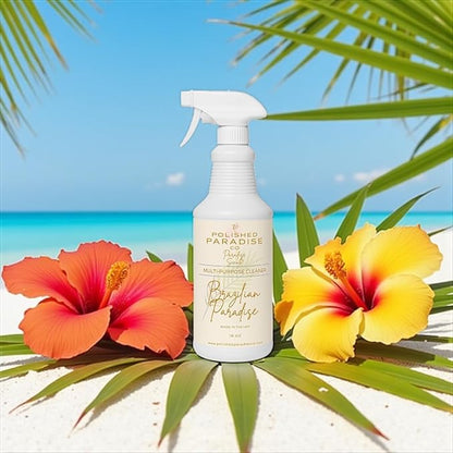 Multi-Purpose Cleaner, Paradise Collection with Brazilian, Polynesian, Seaside Scents, Liquid Spray, 32 Fl Oz, Made in USA (Brazilian Paradise)