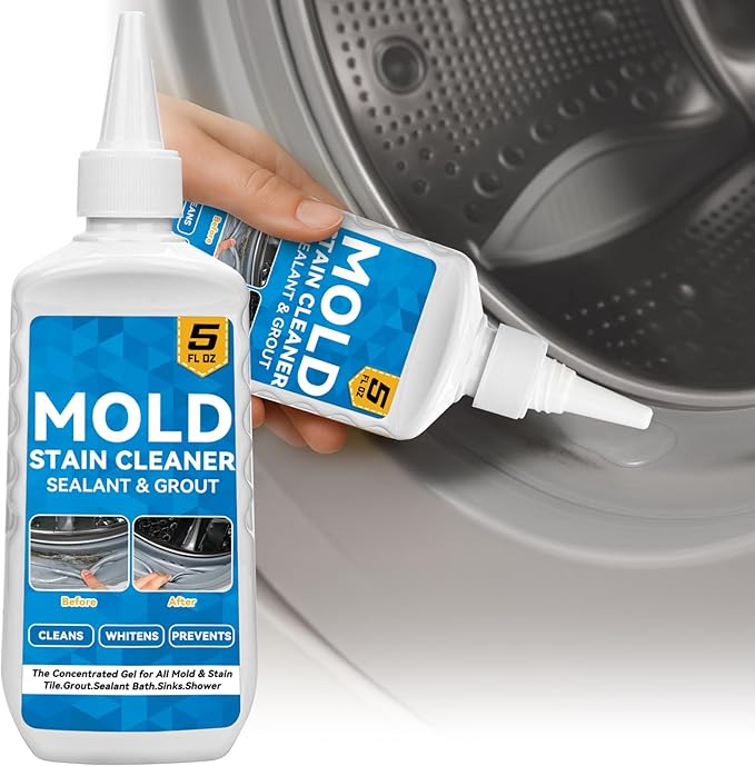 HomeMold Stain Remover Gel, Effective Washing Machine Cleaner for Front Load Washer, All-Purpose Cleaning Gel for Penetrating for Bathroom, Shower and Bathtub Tile Grout (5 Floz) (5.0 Fl Oz)