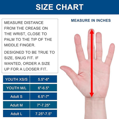 Youth Football Gloves Kids Silicone Grip Receiver Gloves with Super Stick Ability for Best Game Experience