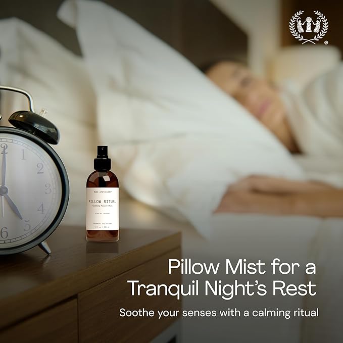 Muse Apothecary Pillow Ritual - Aromatic, Calming and Relaxing Pillow Mist, Linen and Fabric Spray - Infused with Natural Aromatherapy Essential Oils - 8 oz, Cara Orange + Fig + BlackBerry Vanilla