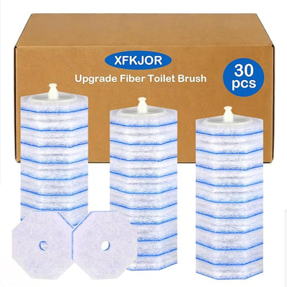 30 Count Toilet Wand Refills for Clorox ToiletWand - Upgrade 3-Layer Thickened Toilet Brush, 5X Cleaning Power Toilet Bowl Cleaners with Fresh Fragrance, No Falling Apart | 360° Efficient Cleaning