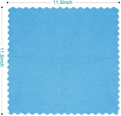 Orighty Cleaning Cloths, Shop Towels 50 Pack, Shop Rags Reusable, Microfiber Cleaning Rags Bulk for Cars, Multi-Purpose Lint Free Towels for Automotive, Mechanic, Kitchen, 11.5’’ x 11.5’’, Blue